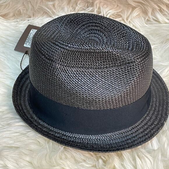 Gucci Black Woven Hat with Bow NWT main image 5